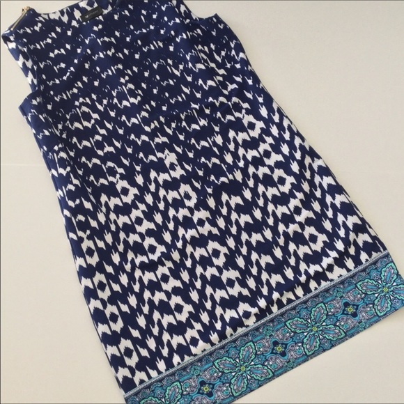 AB Studio Dresses & Skirts - Border Print Sleeveless Dress NWT